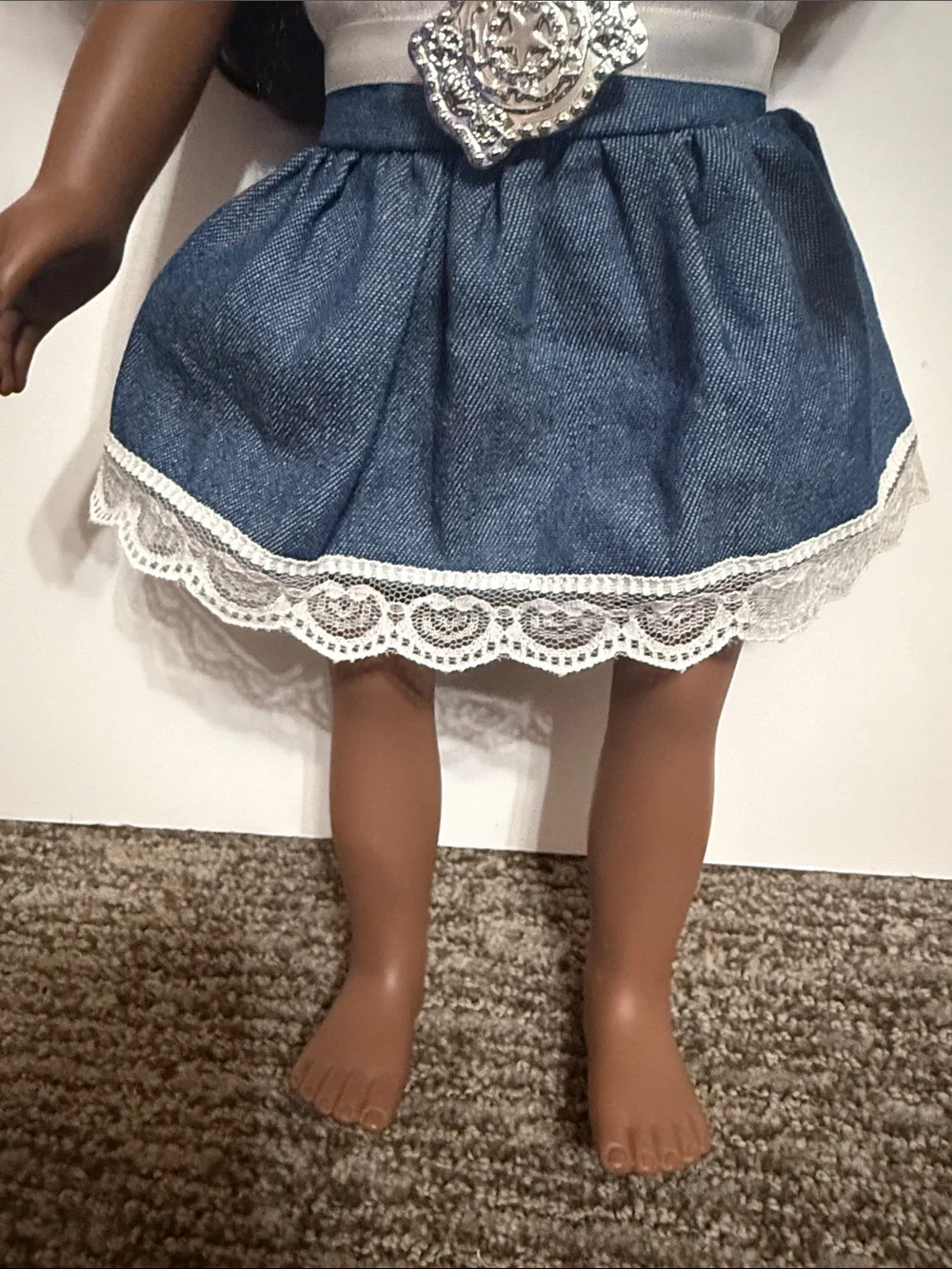 Journeygirls Doll in White Top & Blue Skirt